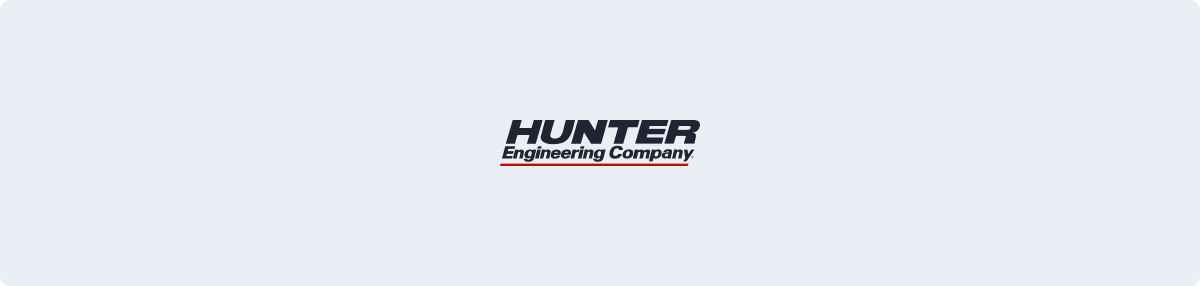 hunter engineering company brand logo sizing