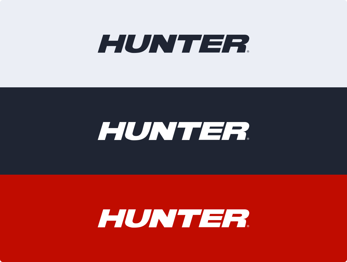 hunter engineering company brand logo solo usage