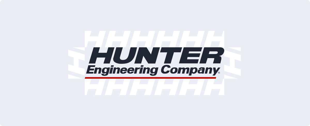 hunter engineering company brand logo spacing