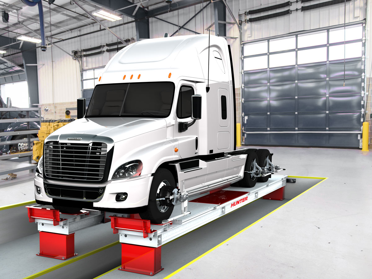 hunter heavy-duty alignment pit racks