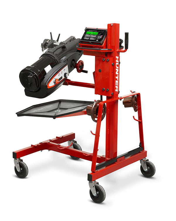 hunter autocomp elite brake lathe with tablet
