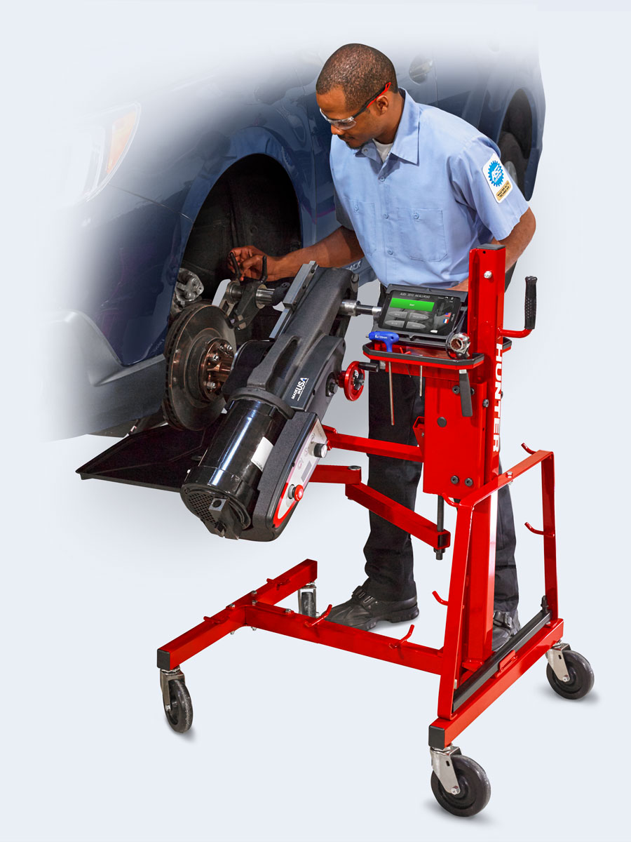 hunter autocomp elite on-car brake lathe