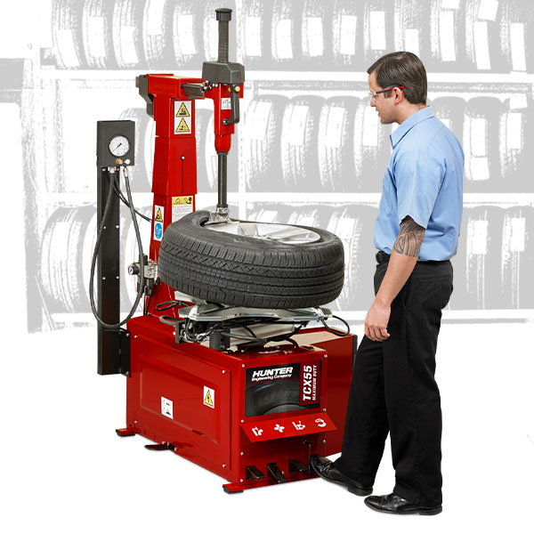 technician operating hunter TCX55