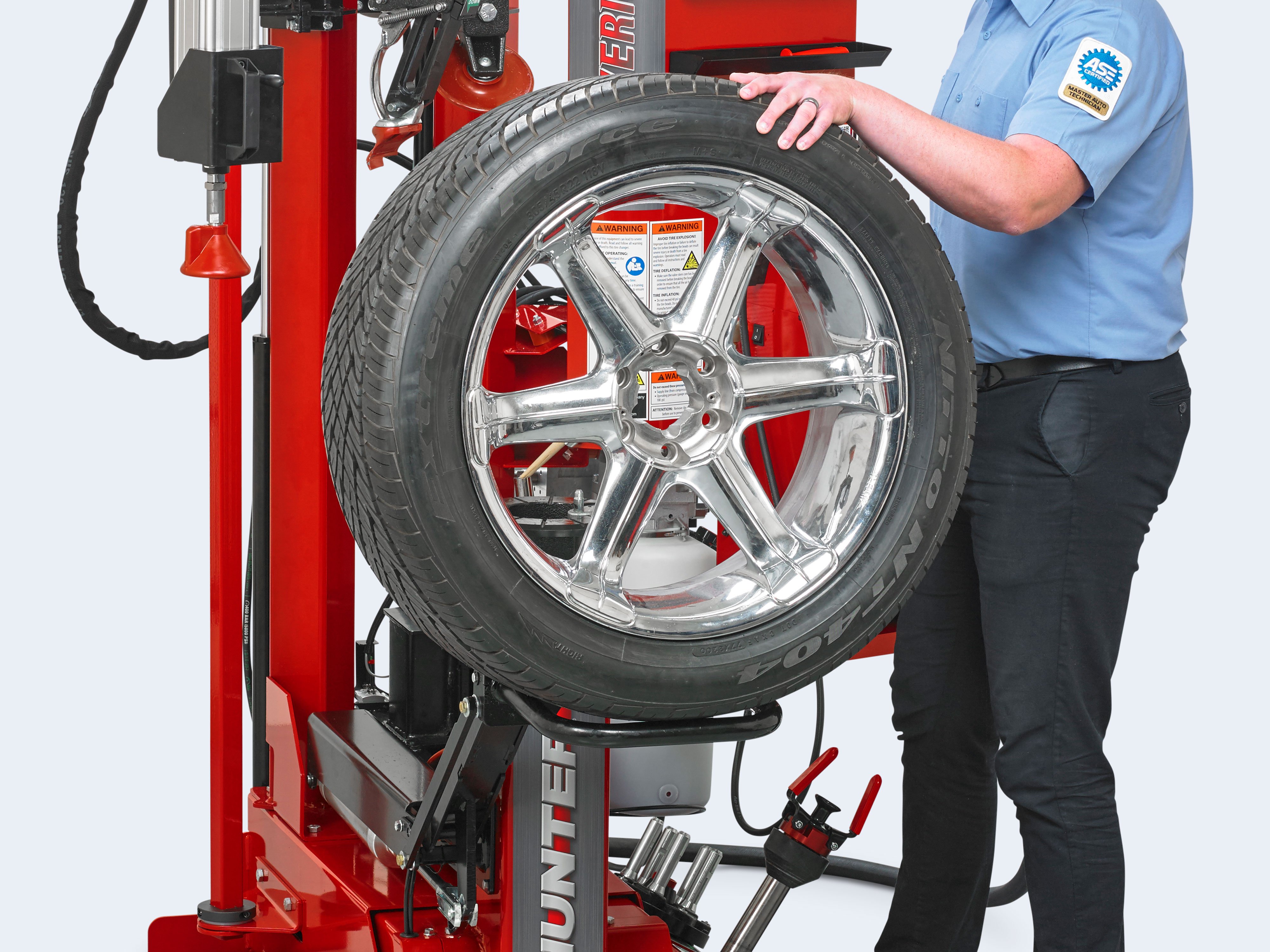 hunter maverick tire changer wheel lift