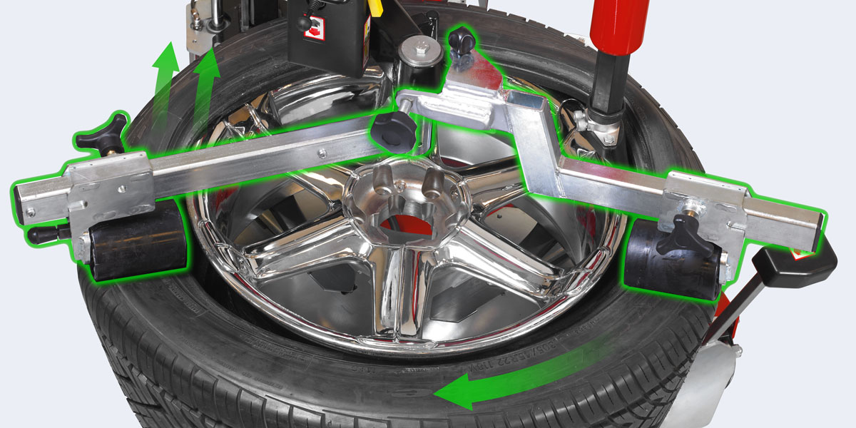 hunter tire changer bead press system