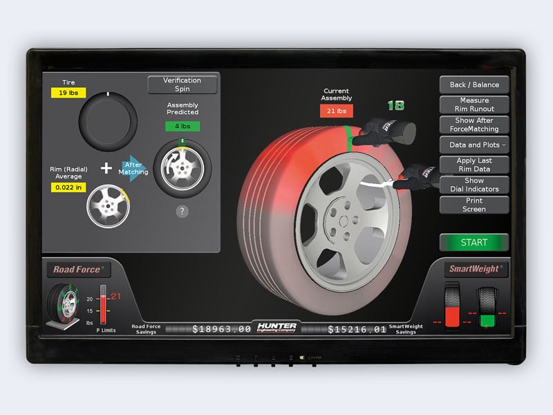 Road Force® Elite Wheel Balancer Hunter Engineering Company®