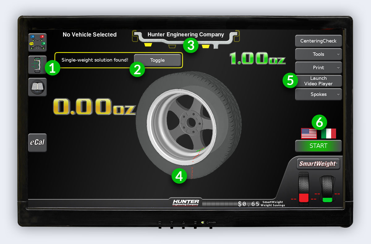 hunter smartweight elite screen interface