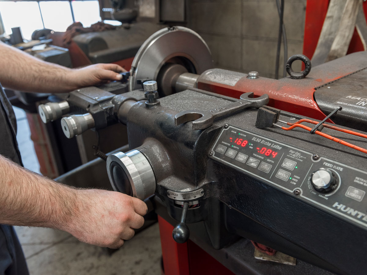 hunter bench brake lathe