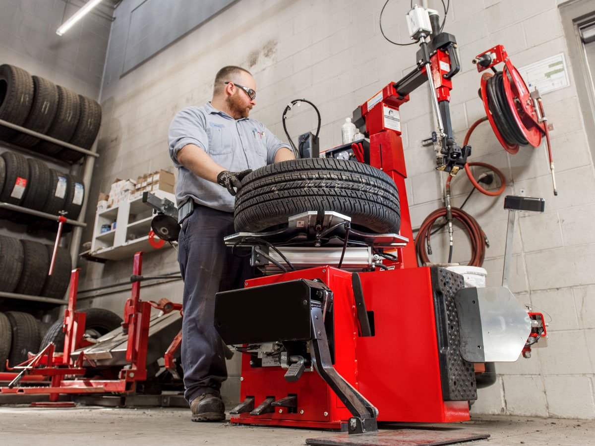hunter table-top tire changer