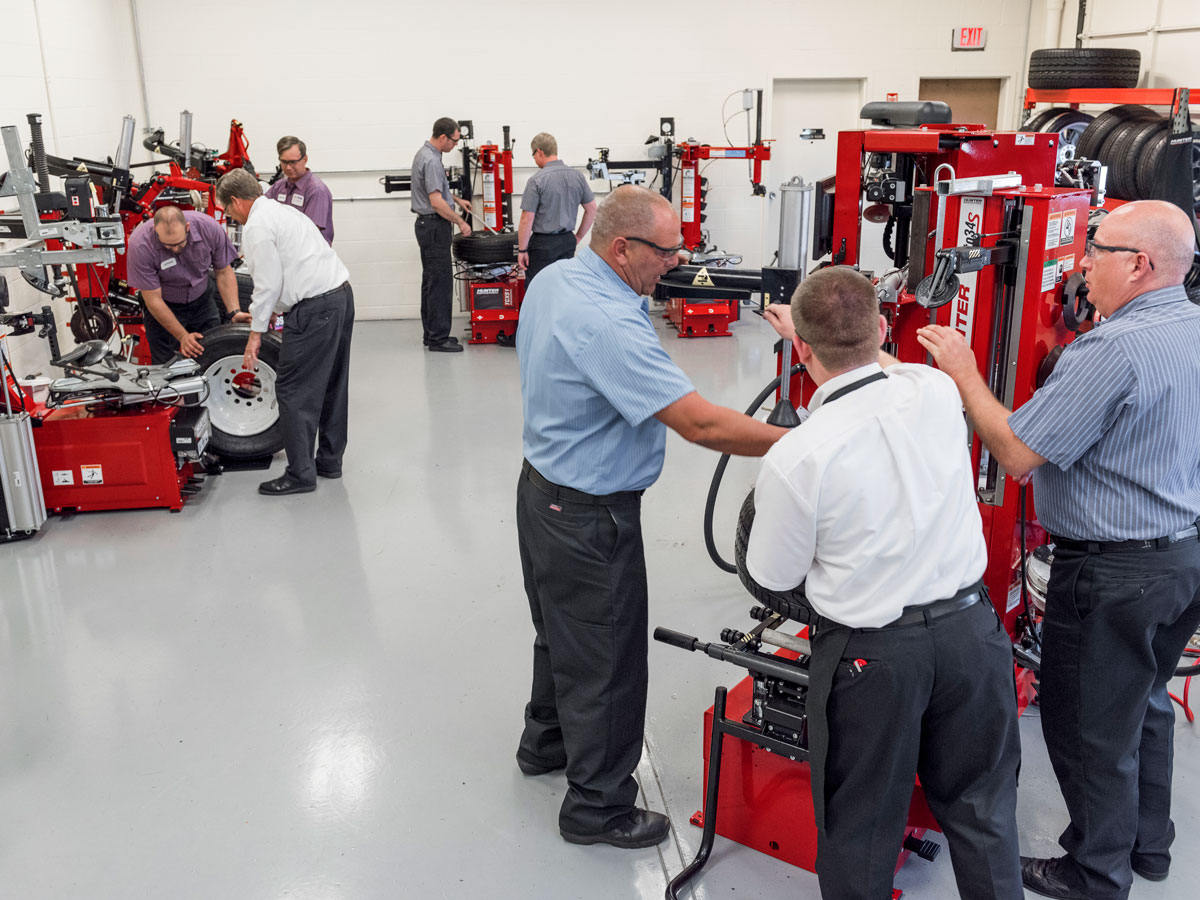 hunter training class hands-on equipment